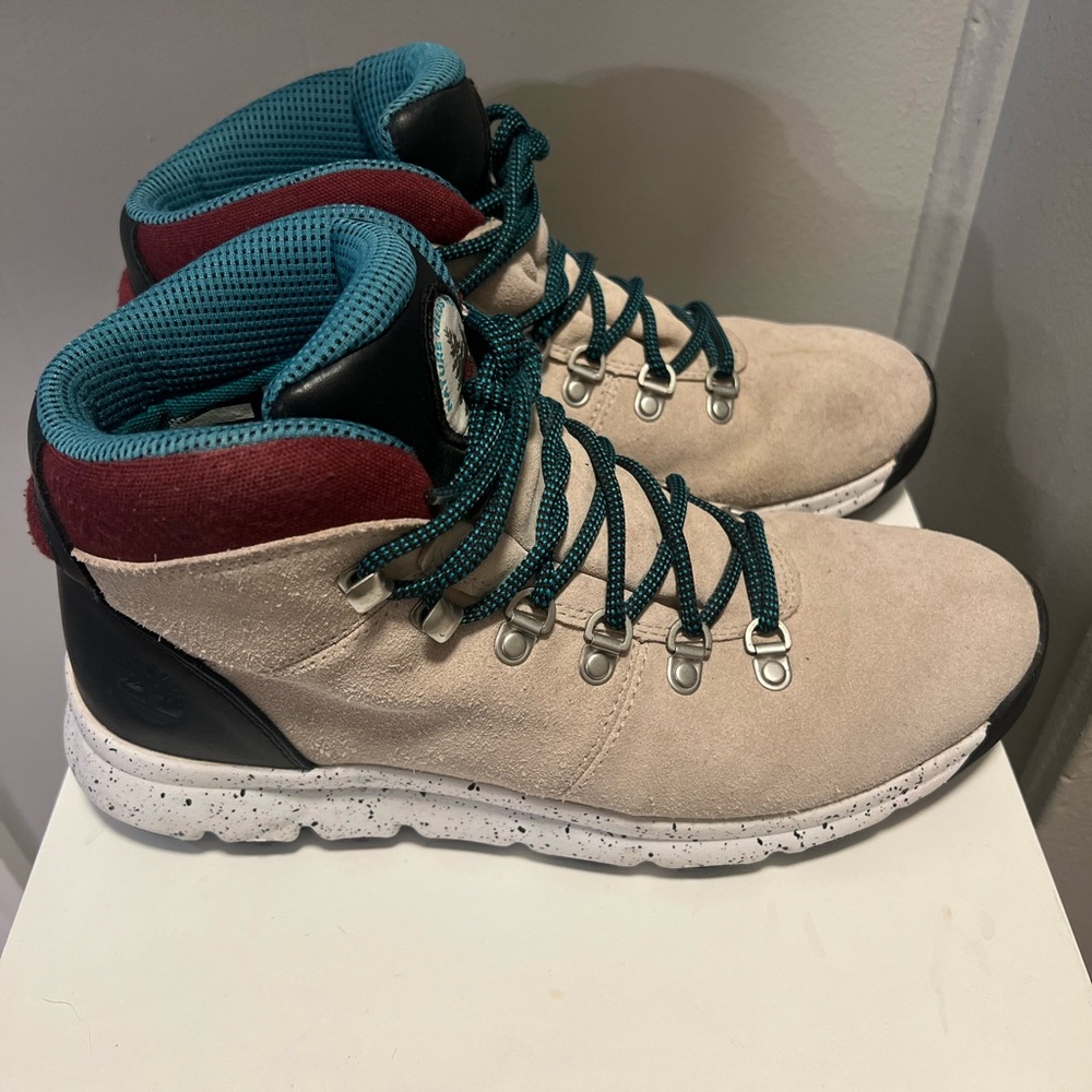 Timberland Men’s World Hiker  boots Size 9.5 in excellent condition